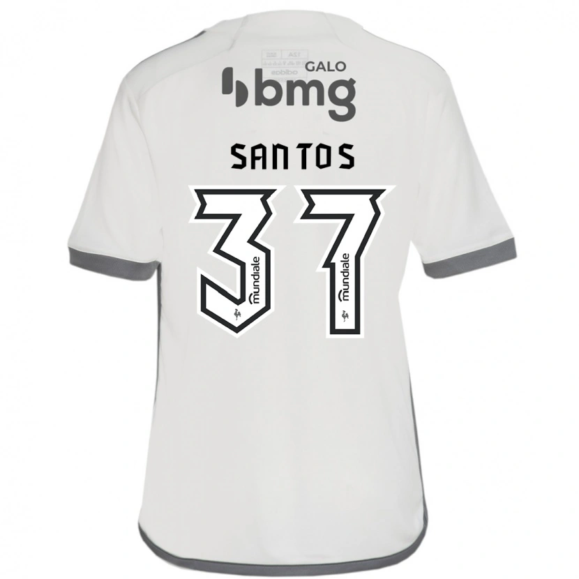 Danxen Heren Júnior Santos #37 Gebroken Wit Uitshirt Uittenue 2025/26 T-Shirt