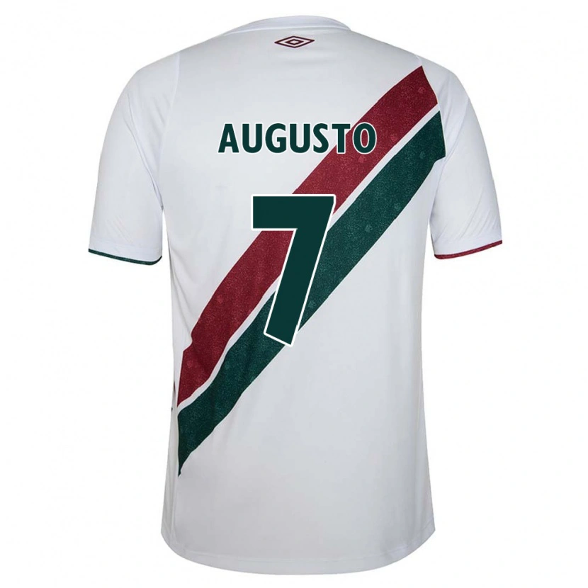 Danxen Heren Renato Augusto #7 Wit Groen Maroon Uitshirt Uittenue 2025/26 T-Shirt