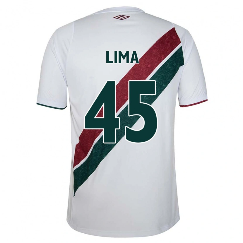 Danxen Heren Lima #45 Wit Groen Maroon Uitshirt Uittenue 2025/26 T-Shirt