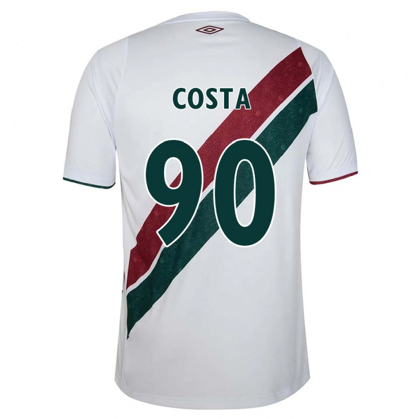 Danxen Heren Douglas Costa #90 Wit Groen Maroon Uitshirt Uittenue 2025/26 T-Shirt