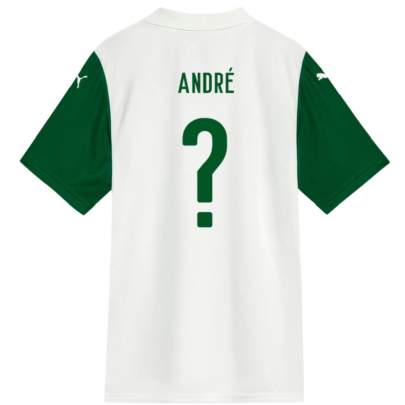 Danxen Heren Vitor André #0 Wit Groen Uitshirt Uittenue 2025/26 T-Shirt