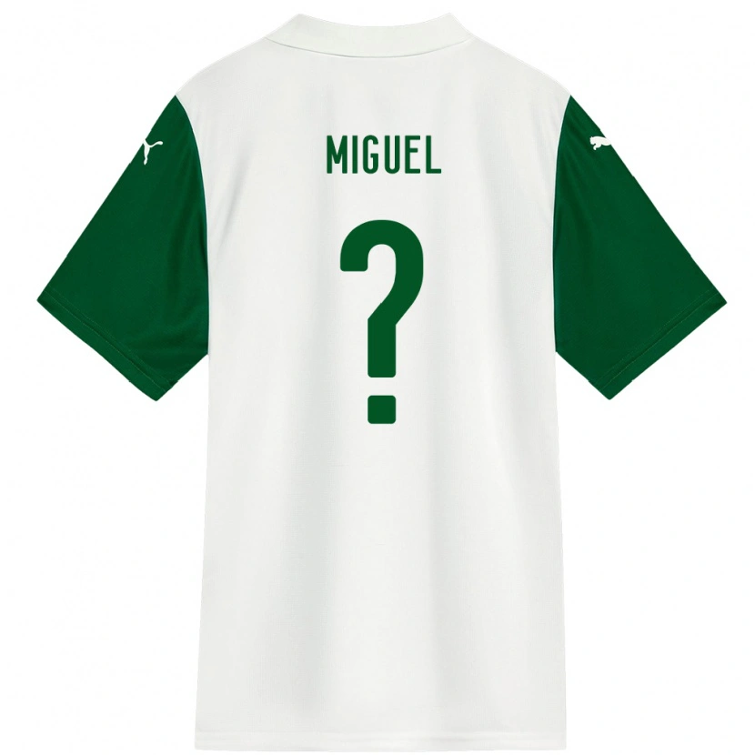Danxen Heren Carlos Miguel #0 Wit Groen Uitshirt Uittenue 2025/26 T-Shirt