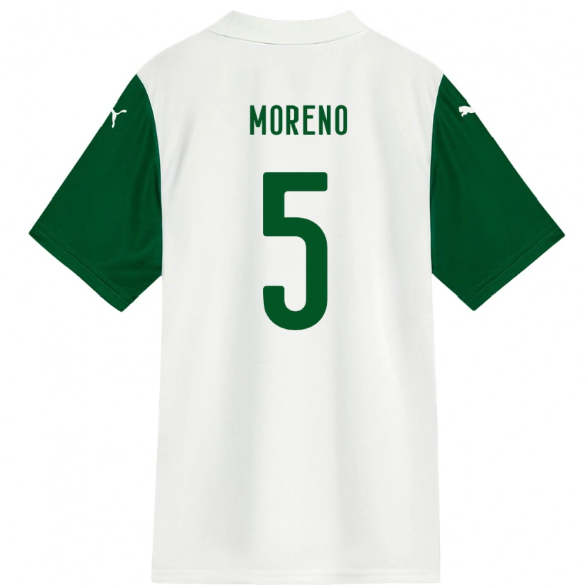 Danxen Heren Aníbal Moreno #5 Wit Groen Uitshirt Uittenue 2025/26 T-Shirt