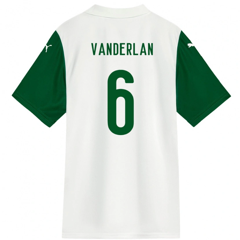 Danxen Heren Vanderlan #6 Wit Groen Uitshirt Uittenue 2025/26 T-Shirt