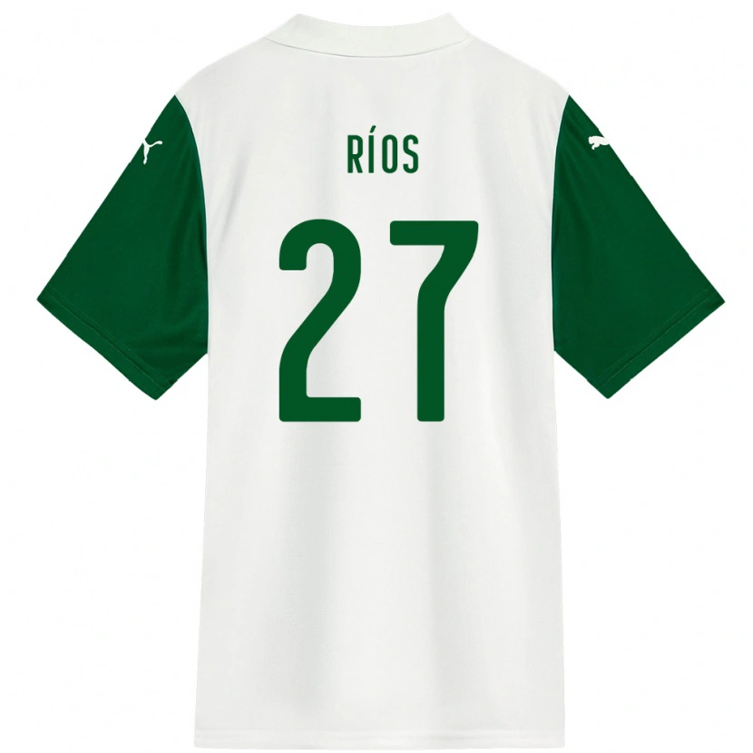 Danxen Heren Richard Ríos #27 Wit Groen Uitshirt Uittenue 2025/26 T-Shirt