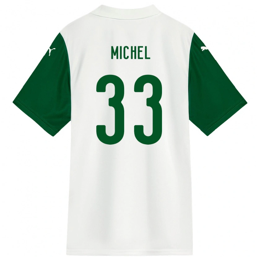 Danxen Heren Michel #33 Wit Groen Uitshirt Uittenue 2025/26 T-Shirt