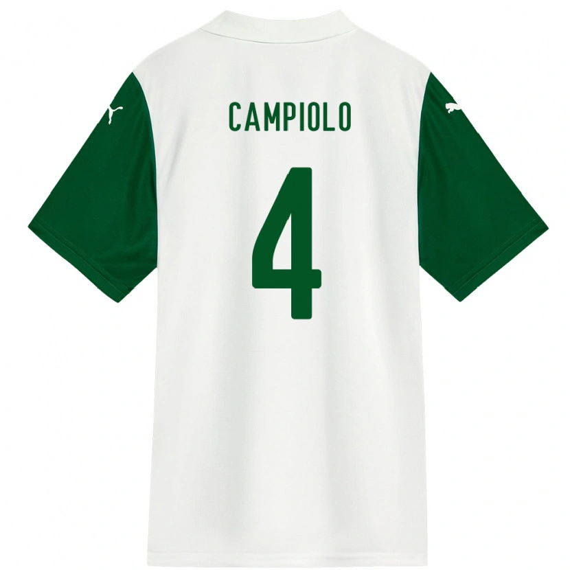 Danxen Heren Giovanna Campiolo #4 Wit Groen Uitshirt Uittenue 2025/26 T-Shirt