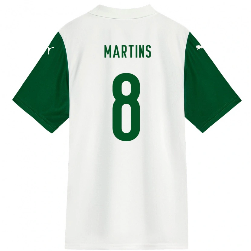 Danxen Heren Diany Martins #8 Wit Groen Uitshirt Uittenue 2025/26 T-Shirt