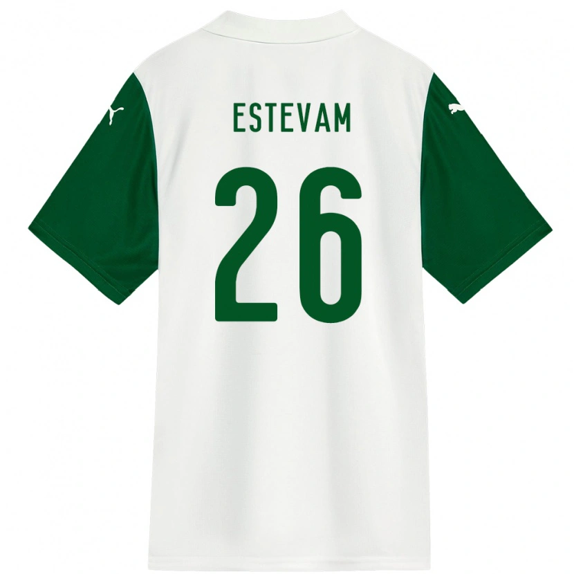 Danxen Heren Laís Estevam #26 Wit Groen Uitshirt Uittenue 2025/26 T-Shirt
