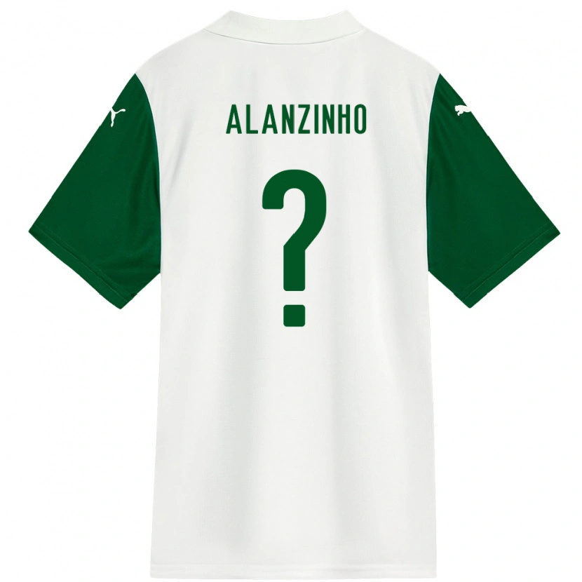 Danxen Heren Alanzinho #0 Wit Groen Uitshirt Uittenue 2025/26 T-Shirt