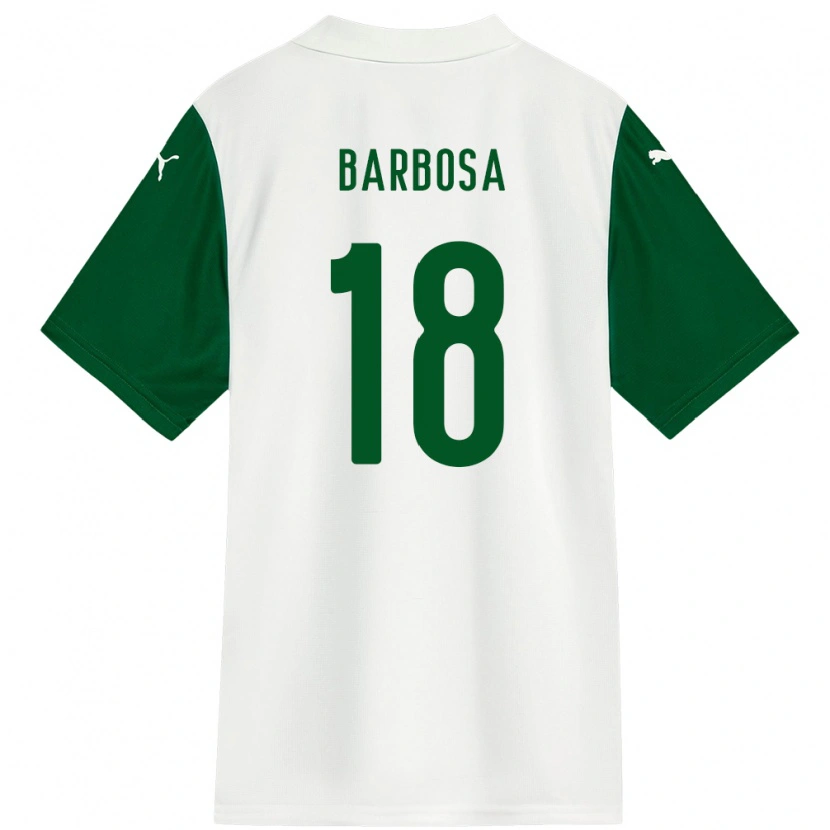 Danxen Heren Danilo Barbosa #18 Wit Groen Uitshirt Uittenue 2025/26 T-Shirt