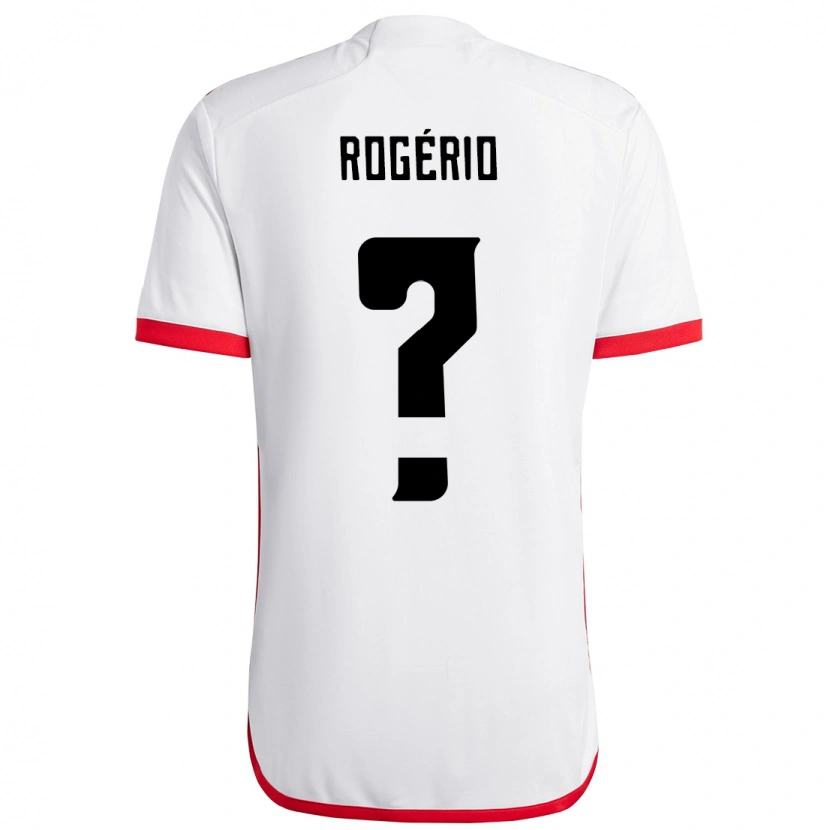 Danxen Heren Daniel Rogério #0 Wit Rood Uitshirt Uittenue 2025/26 T-Shirt
