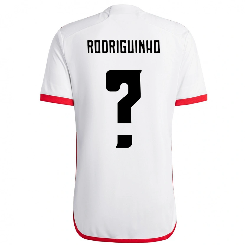 Danxen Heren Rodriguinho #0 Wit Rood Uitshirt Uittenue 2025/26 T-Shirt