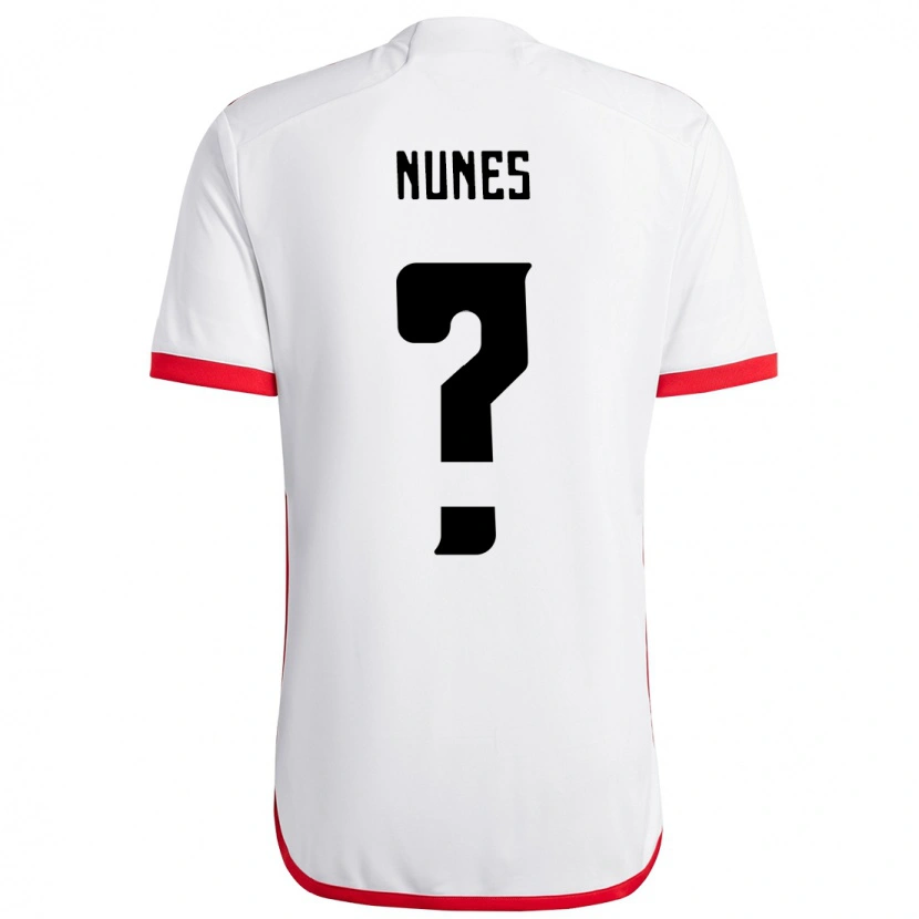 Danxen Heren Raphael Nunes #0 Wit Rood Uitshirt Uittenue 2025/26 T-Shirt