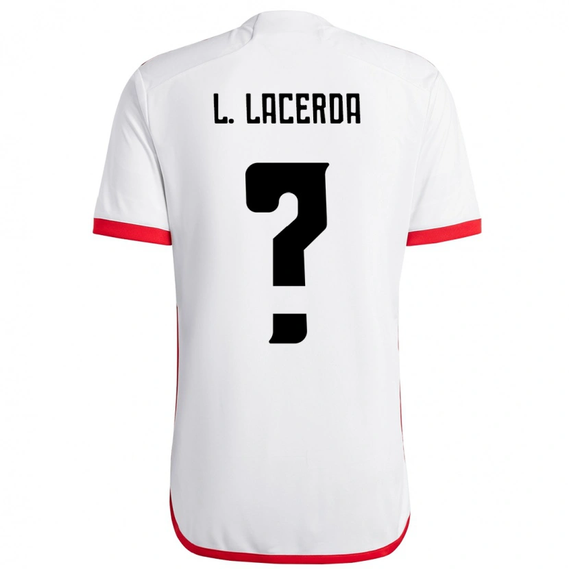 Danxen Heren Iago Lacerda #0 Wit Rood Uitshirt Uittenue 2025/26 T-Shirt