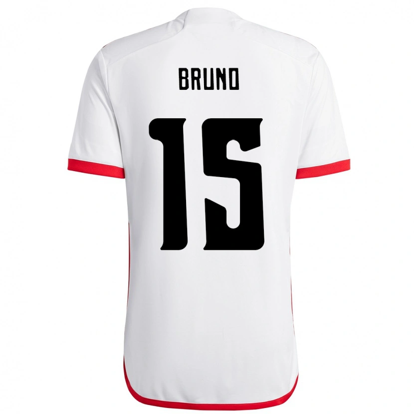 Danxen Heren Fabrício Bruno #15 Wit Rood Uitshirt Uittenue 2025/26 T-Shirt
