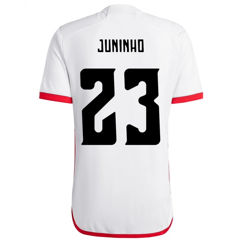 Danxen Heren Juninho #23 Wit Rood Uitshirt Uittenue 2025/26 T-Shirt