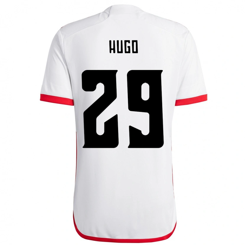 Danxen Heren Victor Hugo #29 Wit Rood Uitshirt Uittenue 2025/26 T-Shirt