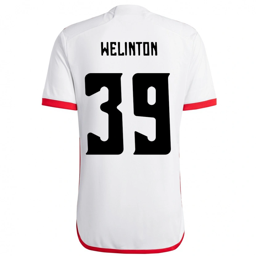 Danxen Heren Zé Welinton #39 Wit Rood Uitshirt Uittenue 2025/26 T-Shirt