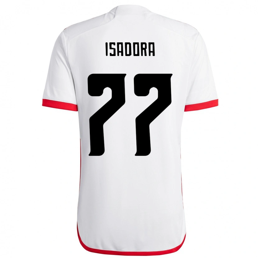 Danxen Heren Isadora #77 Wit Rood Uitshirt Uittenue 2025/26 T-Shirt