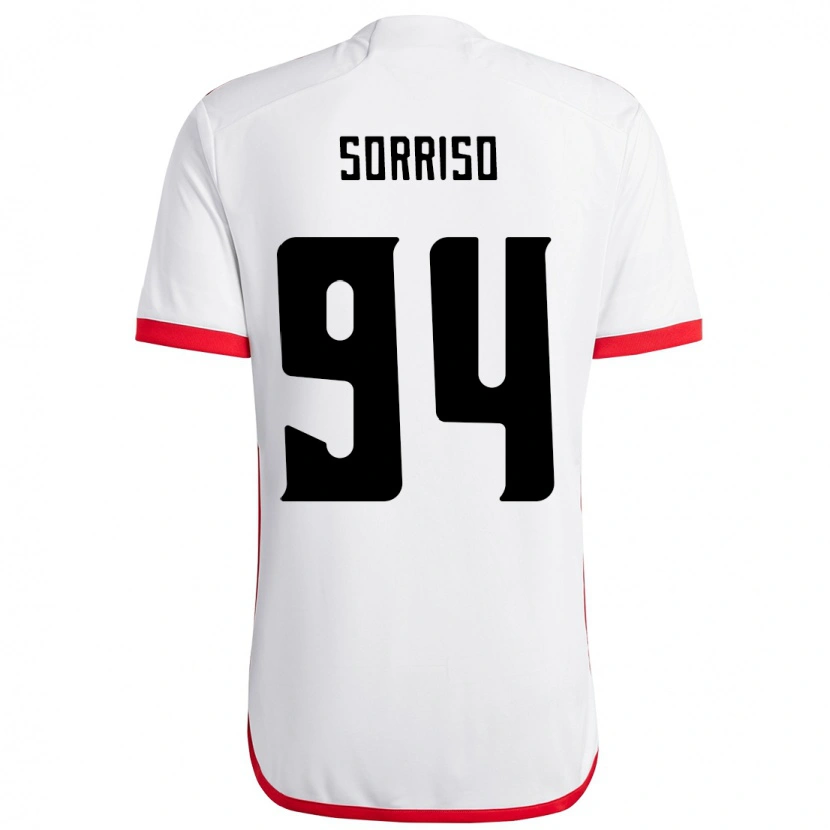 Danxen Heren Sorriso #94 Wit Rood Uitshirt Uittenue 2025/26 T-Shirt