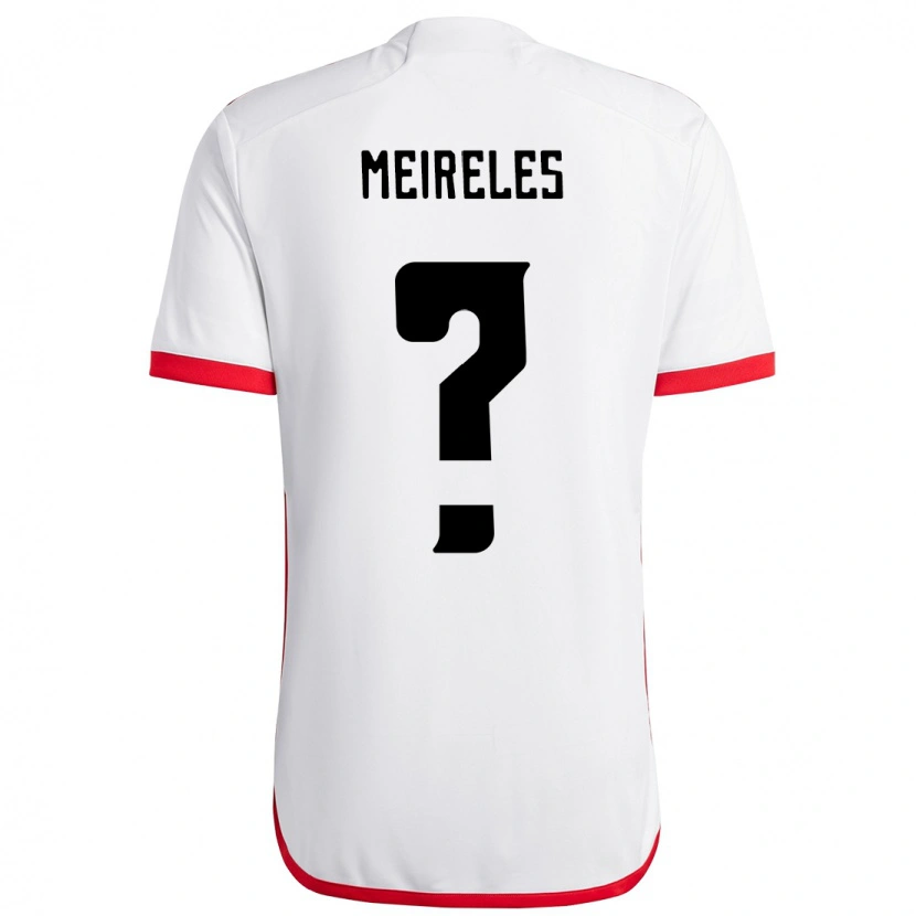Danxen Heren Lu Meireles #0 Wit Rood Uitshirt Uittenue 2025/26 T-Shirt