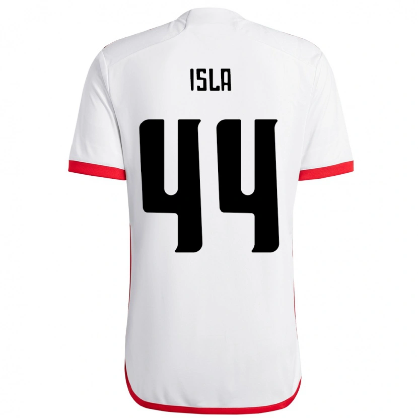 Danxen Heren Mauricio Isla #44 Wit Rood Uitshirt Uittenue 2025/26 T-Shirt