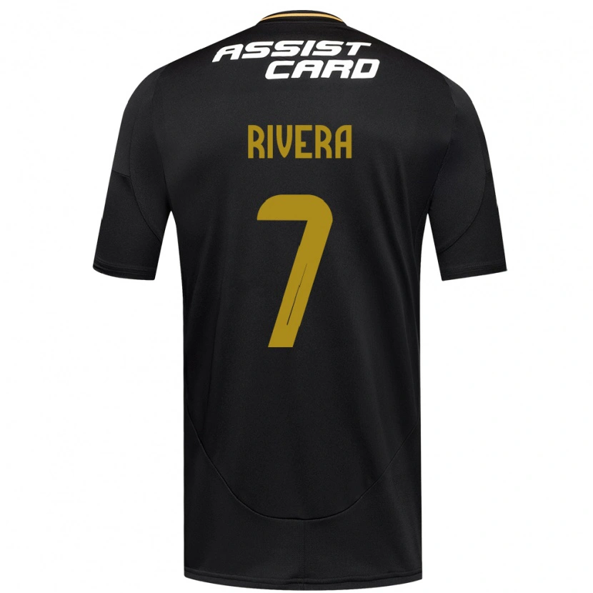 Danxen Heren Francisco Rivera #7 Zwart Wit Uitshirt Uittenue 2025/26 T-Shirt