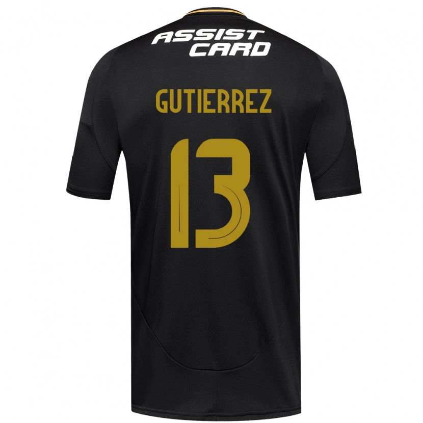 Danxen Heren Bruno Gutiérrez #13 Zwart Wit Uitshirt Uittenue 2025/26 T-Shirt