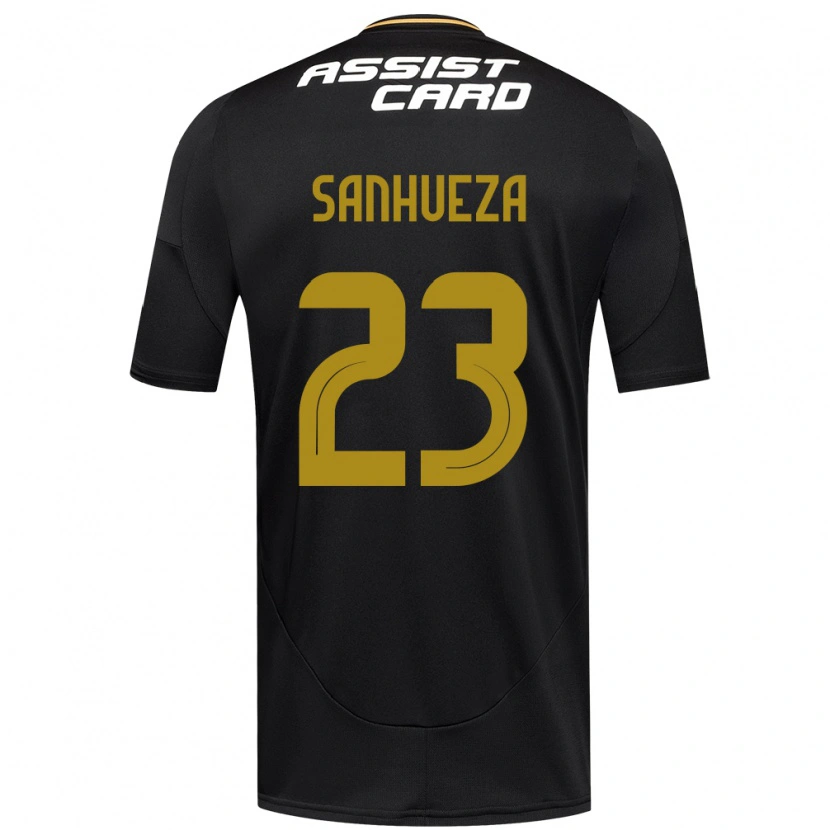 Danxen Heren Nicol Sanhueza #23 Zwart Wit Uitshirt Uittenue 2025/26 T-Shirt