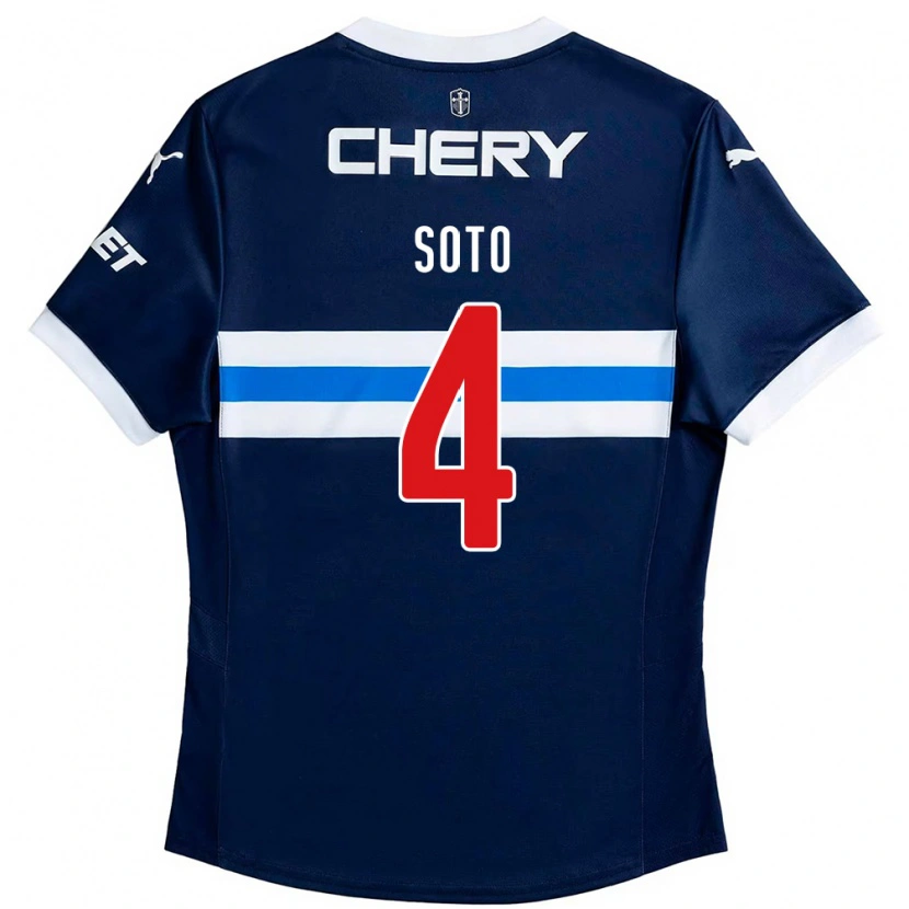 Danxen Heren Guillermo Soto #4 Koningsblauw Wit Uitshirt Uittenue 2025/26 T-Shirt
