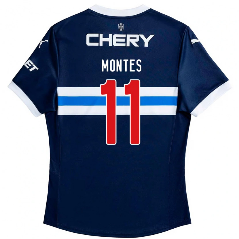 Danxen Heren Clemente Montes #11 Koningsblauw Wit Uitshirt Uittenue 2025/26 T-Shirt