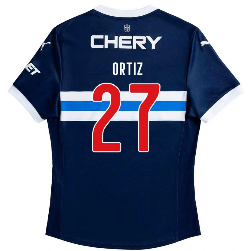 Danxen Heren Jorge Ortiz #27 Koningsblauw Wit Uitshirt Uittenue 2025/26 T-Shirt