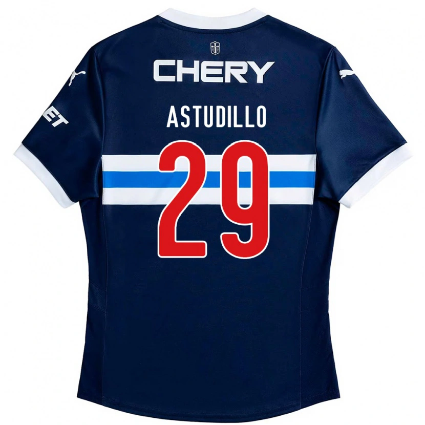 Danxen Heren Aaron Astudillo #29 Koningsblauw Wit Uitshirt Uittenue 2025/26 T-Shirt