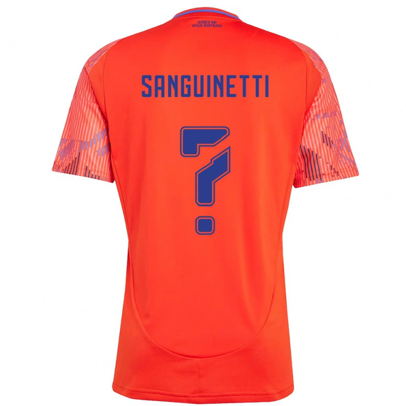 Danxen Heren Fernando Sanguinetti #0 Oranje Rood Uitshirt Uittenue 2025/26 T-Shirt