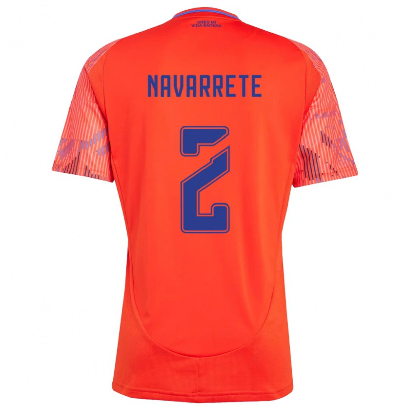 Danxen Heren Daniel Navarrete #2 Oranje Rood Uitshirt Uittenue 2025/26 T-Shirt