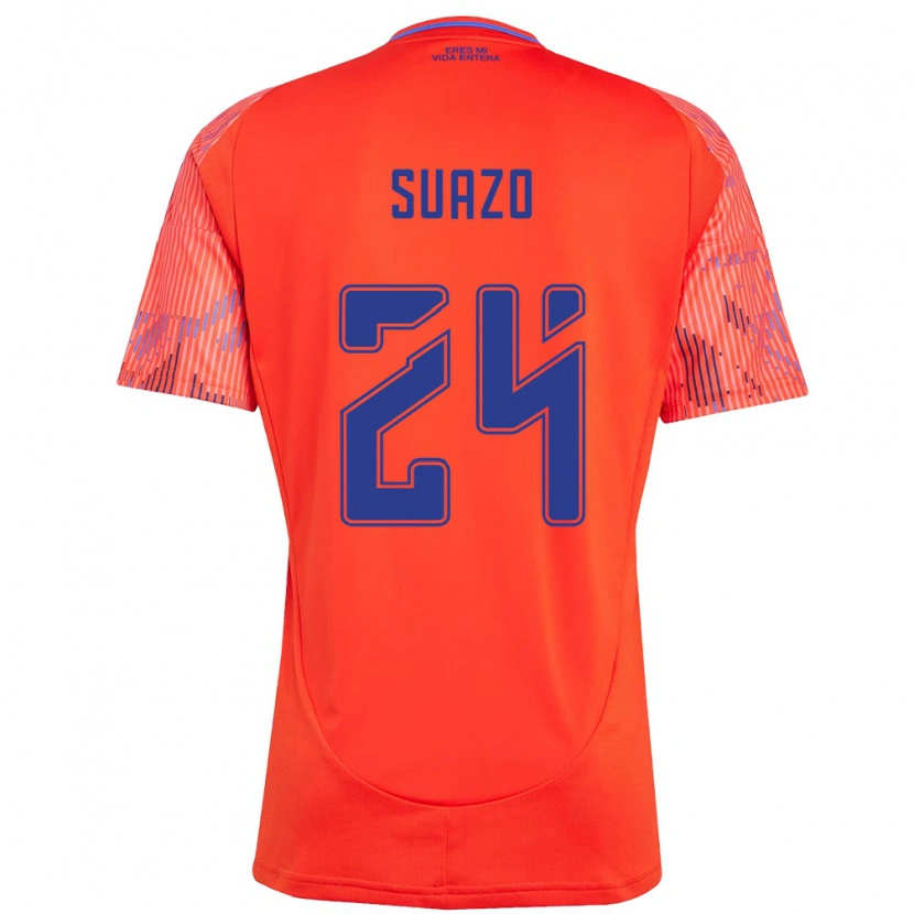 Danxen Heren Arantza Suazo #24 Oranje Rood Uitshirt Uittenue 2025/26 T-Shirt