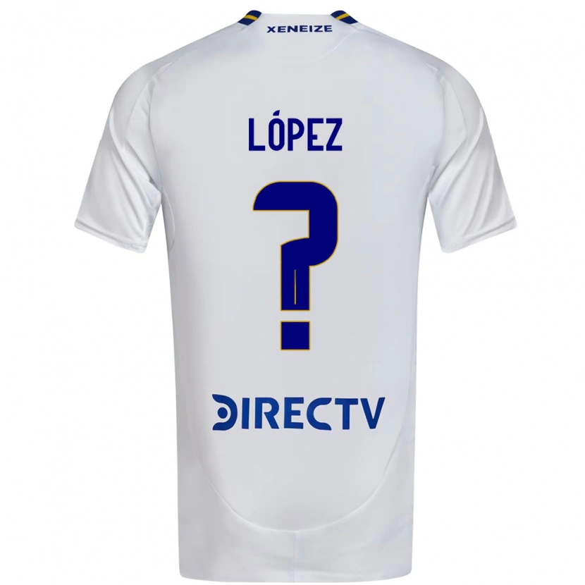 Danxen Heren Tomás López #0 Wit Blauw Uitshirt Uittenue 2025/26 T-Shirt