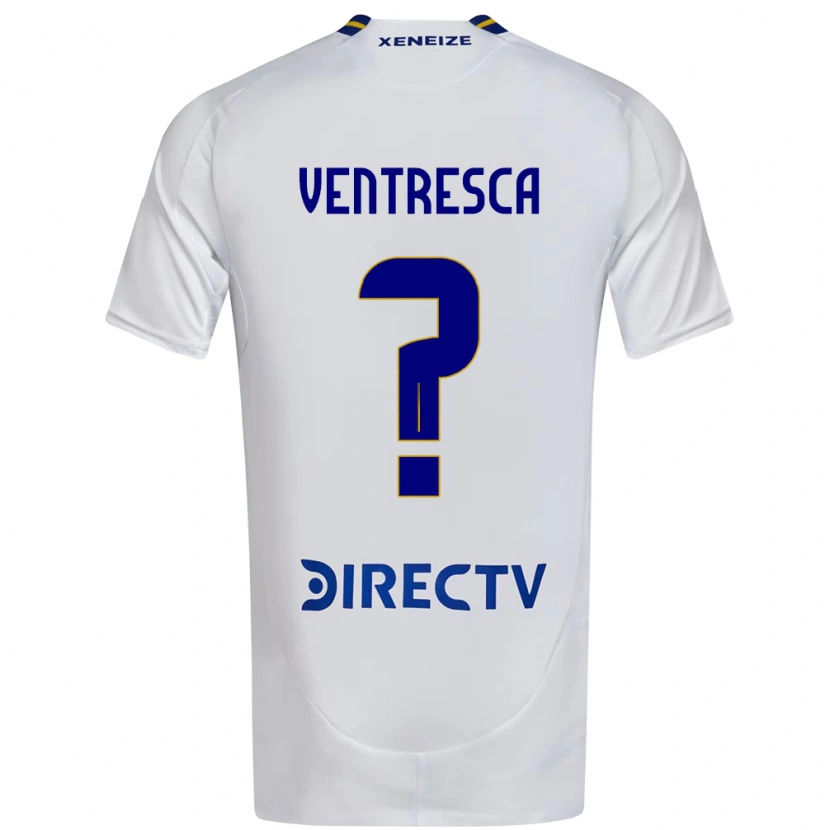 Danxen Heren Fabricio Ventresca #0 Wit Blauw Uitshirt Uittenue 2025/26 T-Shirt