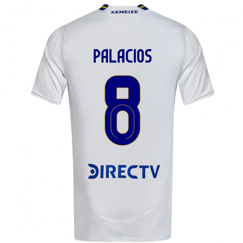Danxen Heren Carlos Palacios #8 Wit Blauw Uitshirt Uittenue 2025/26 T-Shirt