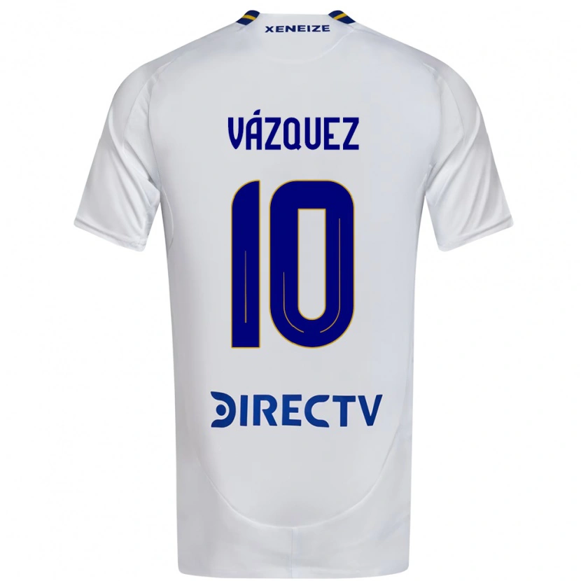 Danxen Heren Lucas Vázquez #10 Wit Blauw Uitshirt Uittenue 2025/26 T-Shirt