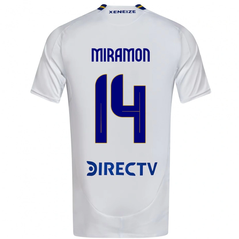 Danxen Heren Ignacio Miramón #14 Wit Blauw Uitshirt Uittenue 2025/26 T-Shirt