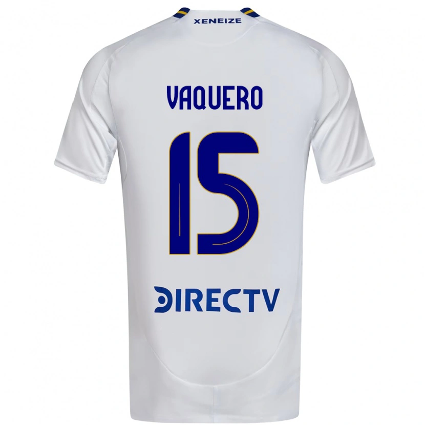 Danxen Heren Ivan Vaquero #15 Wit Blauw Uitshirt Uittenue 2025/26 T-Shirt