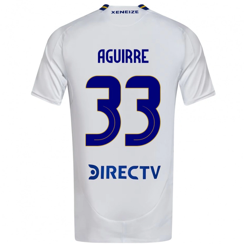 Danxen Heren Brian Aguirre #33 Wit Blauw Uitshirt Uittenue 2025/26 T-Shirt