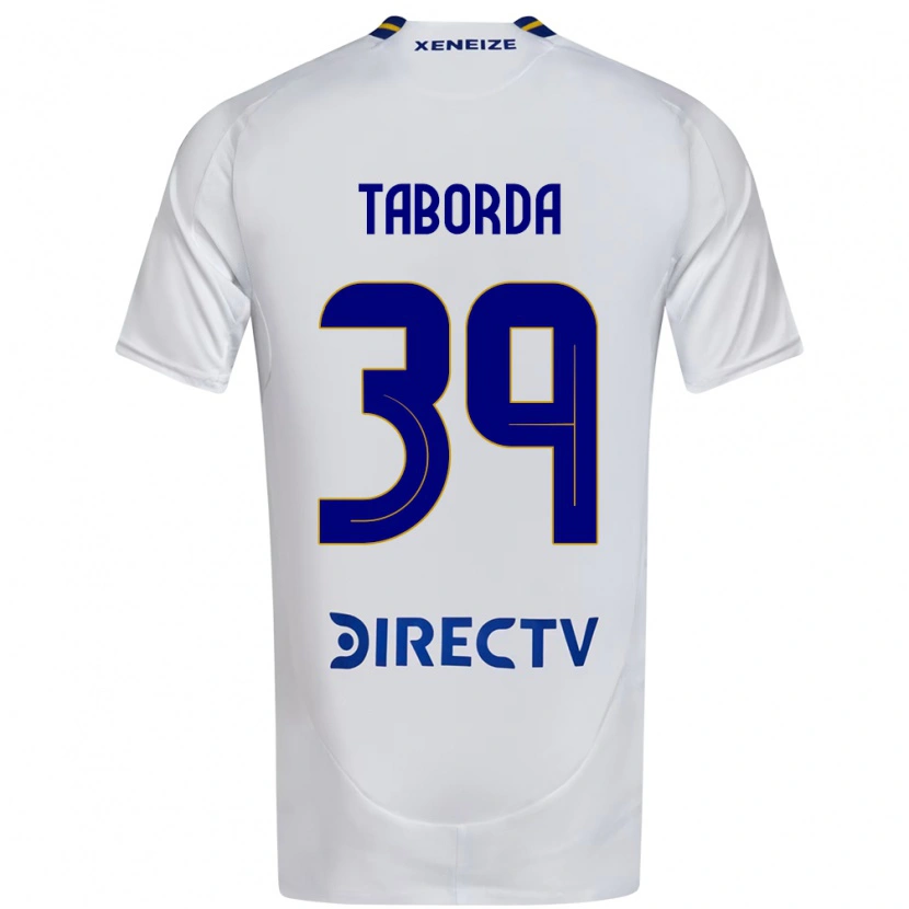 Danxen Heren Vicente Taborda #39 Wit Blauw Uitshirt Uittenue 2025/26 T-Shirt