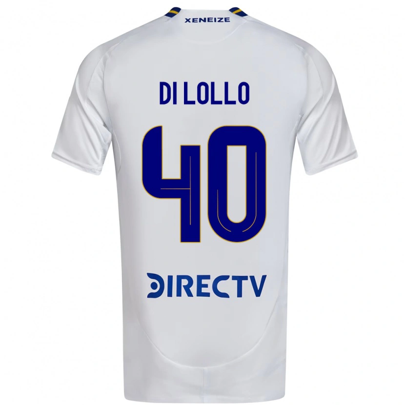 Danxen Heren Lautaro Di Lollo #40 Wit Blauw Uitshirt Uittenue 2025/26 T-Shirt