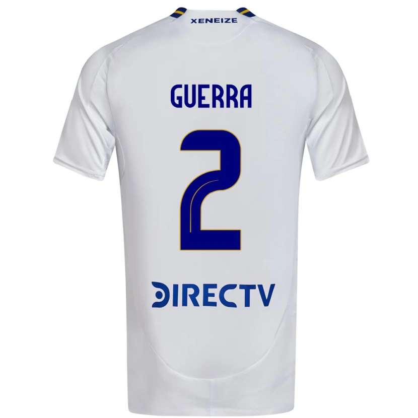 Danxen Heren Maylen Guerra #2 Wit Blauw Uitshirt Uittenue 2025/26 T-Shirt