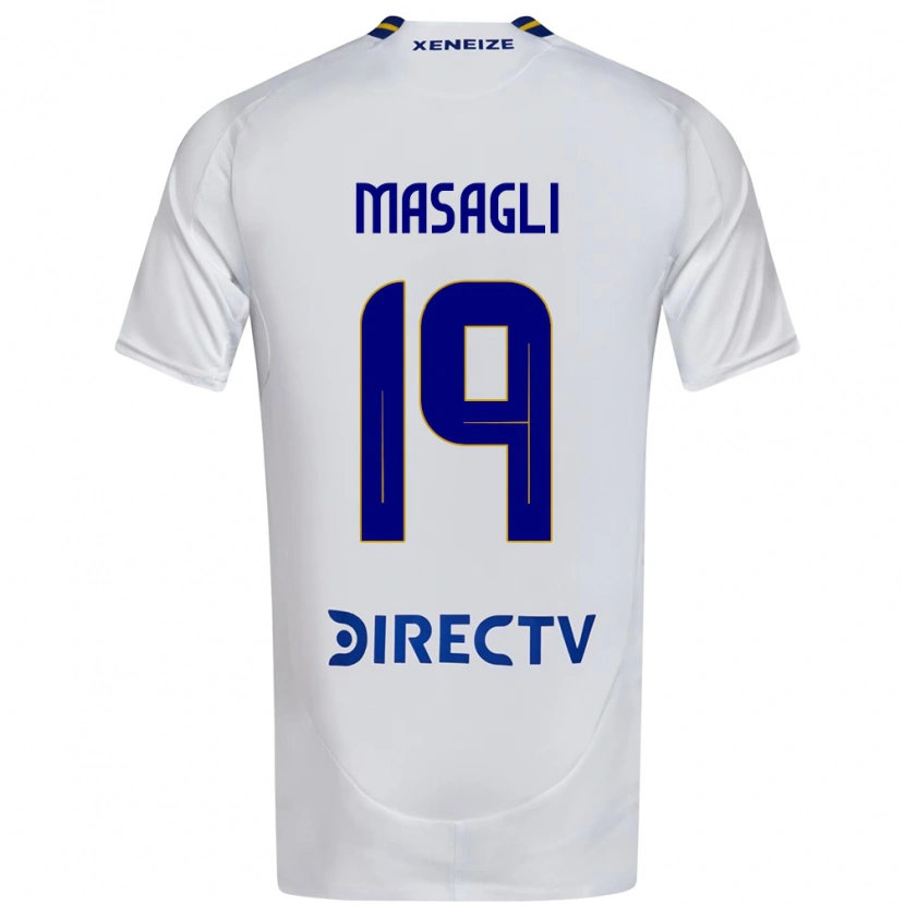 Danxen Heren Yohana Masagli #19 Wit Blauw Uitshirt Uittenue 2025/26 T-Shirt