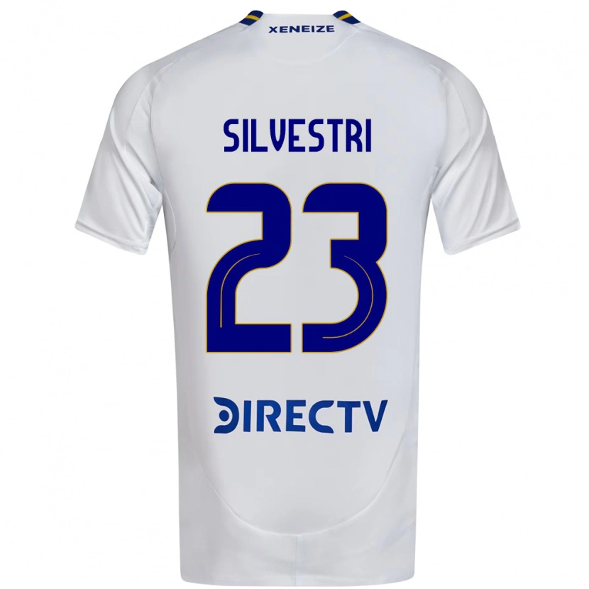 Danxen Heren Delfina Silvestri #23 Wit Blauw Uitshirt Uittenue 2025/26 T-Shirt