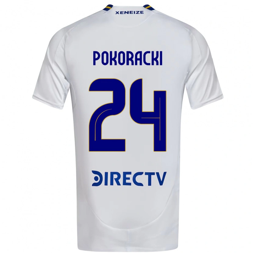 Danxen Heren Belén Pokoracki #24 Wit Blauw Uitshirt Uittenue 2025/26 T-Shirt